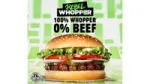 An advert for the Rebel Whopper burger