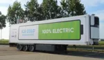 Truck trailer with battery-powered refrigeration.